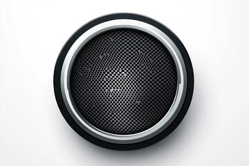 Speaker Grill in Round Frame with Metal Mesh for Sound Design