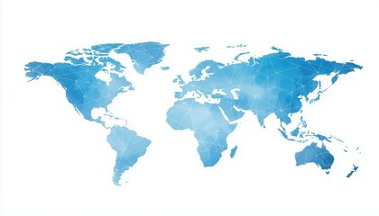 Obraz premium Global Map Network Showing Tariff Impact on Business and Trade