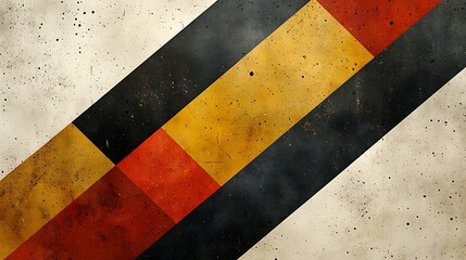 Naklejka premium Abstract geometric color block grunge style