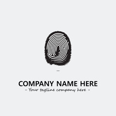 Fingerprint logo company design vector illustration