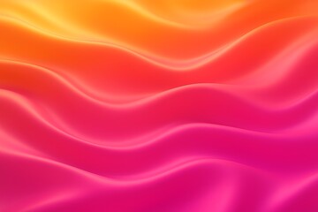 Obraz premium Wavy Abstract Gradient Background in Orange and Pink