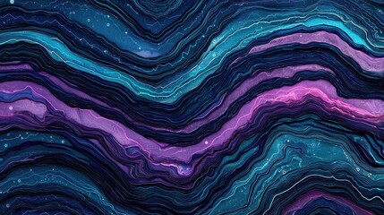 Abstract Swirling Purple and Teal Digital Art Background Texture Image Perfect for Website Design or Wallpaper