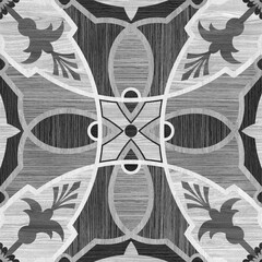 Seamless barber shop grey pattern illustration colorful texture of wood use as natural background.