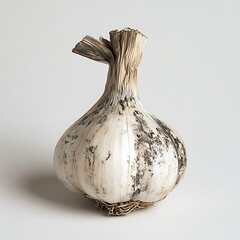 Garlic bulb on white background