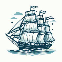 ship, boat, sea, vector, travel, cruise, illustration, ocean, icon, transport, vessel, transportation, water, silhouette, symbol, wave, art, design, business, liner, cartoon, sign, nautical, holiday, 