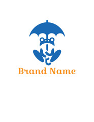 This business company logo design features a modern vector logotype concept with a wave shape as a symbol for a web element