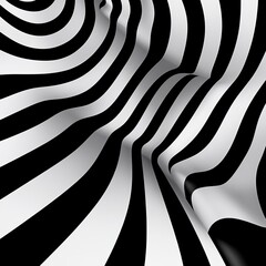 Bold Black and White Striped Pattern on Contrasting Background Creating a Visual Impact and Style