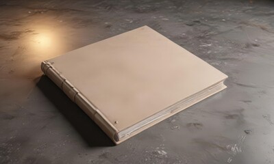 Stylish blank vertical photo album, perfect for presentation ,  studio,  catalog
