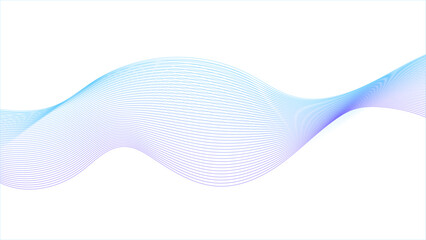 Fototapeta premium Abstract Waveform in Cyan and Purple Tones