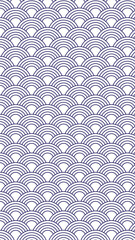 Seigaiha Japanese wave seamless pattern. For background, packaging, wallpaper, textile, kimono, print and other purpose.