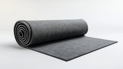 Rolled grey acoustic insulation material
