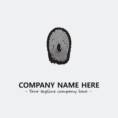 Fingerprint logo company design vector illustration