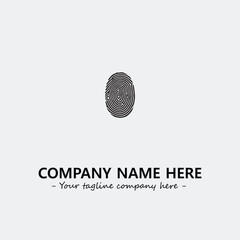 Fingerprint logo company design vector illustration