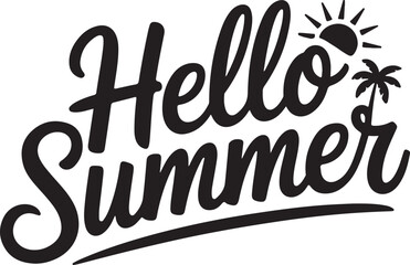 Naklejka premium Summer Vibes Typography Design Vector