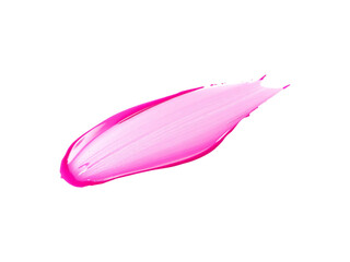 Pink Lip Gloss Swatch on a transparent background for Makeup Product Promotion 