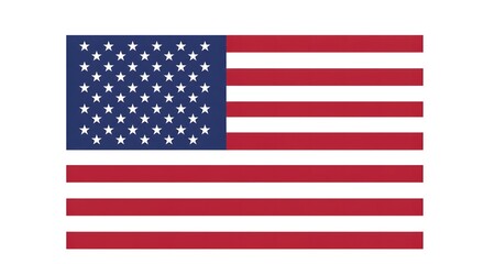 Fototapeta premium United States Flag Isolated for Patriotic Celebrations and Political Events