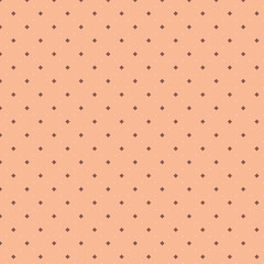 Peach Background Subtle Brown Diamond Pattern Seamless Texture Design Print Style Simple Modern     