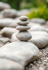pile of rocks stacked on top of each other