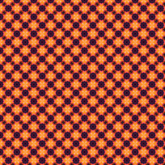 Vibrant Orange Black Geometric Seamless Pattern Design Textile Print Background art decor repeat    