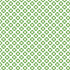 Green Geometric Pattern Seamless Texture White Background Modern Design Elegant Repeating Floral    