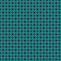 Teal Geometric Pattern Seamless Design Textile Repeat Background Art Blue Dark Green Style Trend    