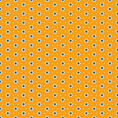 Orange Blue Star Pattern Seamless Texture Background Design bold stars style repeat vector bright   
