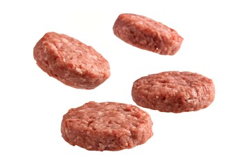 Raw Hamburger Patties Ready to Be Grilled for a Delicious Burger