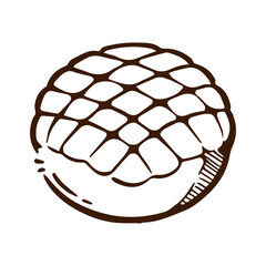 melon pan illustration