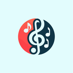 Music note logo illustration