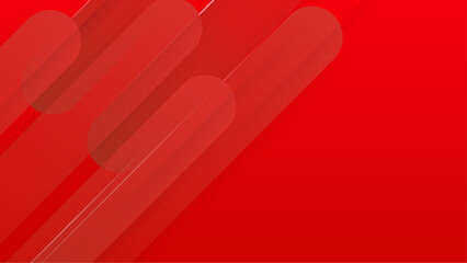 Red abstract background with overlapping shapes; suitable for graphic design, web banners, social media posts, and digital art projects.