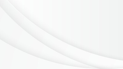 White curved lines on a white background suitable for modern minimalistic design projects, web backgrounds, abstract art, and futuristic concepts.