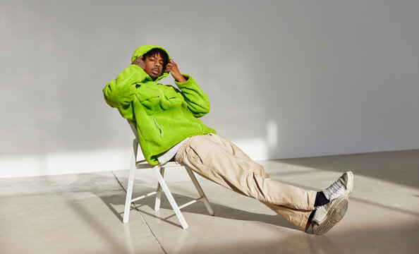 Cool black man on chair