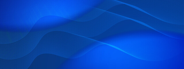 Abstract blue background with wavy lines, suitable for graphic design projects, website backdrop, social media posts, and presentation slides.