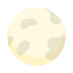 Moon Realistic Cartoon