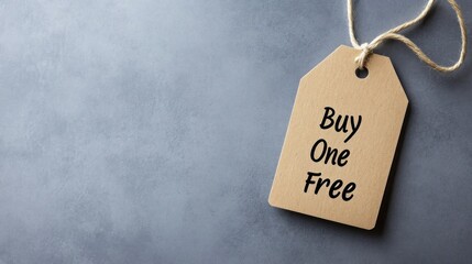 Buy One Get One Free sale tag