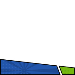 Naklejka premium Comic Footer