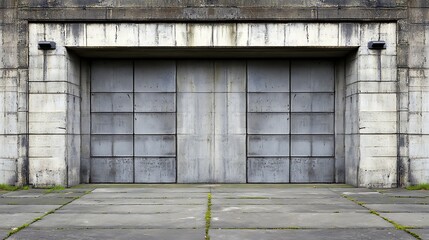 Industrial garage door exterior architecture