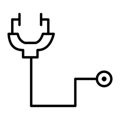 Stethoscope line icon