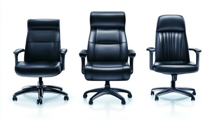Fototapeta premium Enhance your workspace, modern ergonomic office chairs for superior comfort and productivity