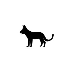 dog silhouette icon