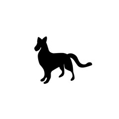 dog silhouette icon