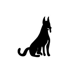 dog silhouette icon