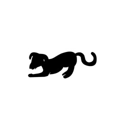 dog silhouette icon