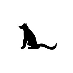 dog silhouette icon