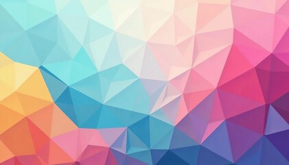 Obraz premium Geometric abstract shapes with pastel color palette, pattern, wallpaper