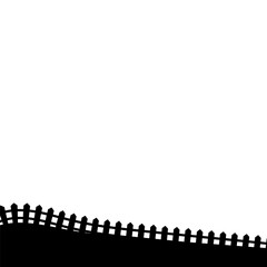 Fence Hill Vector