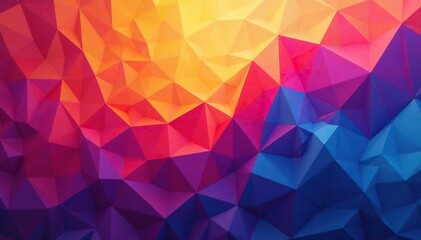Abstract geometric shapes repeat endlessly in vibrant hues , wallpaper, seamless pattern, trendy