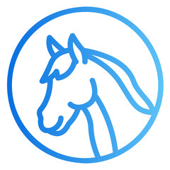 horse Gradient icon