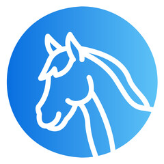 horse Gradient icon