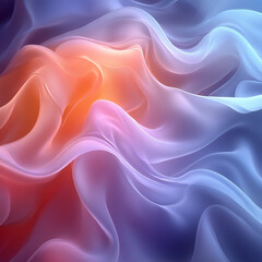 Obraz premium Fluid motion abstract background in soft pastel colors with smooth curves